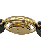 ショパール Chopard ハッピーダイヤモンド 20/4780-23 ネイビー文字盤 K18YG/レザーストラップ クオーツ レディース 腕時計