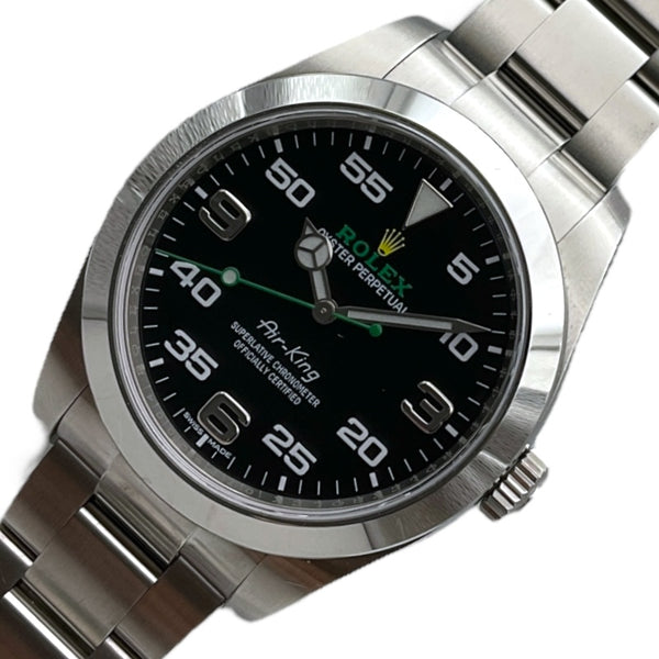 ロレックス ROLEX エアキング 116900 ブラック ステンレススチール メンズ 腕時計