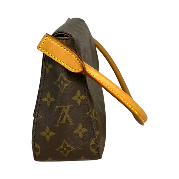 ルイ・ヴィトン LOUIS VUITTON ミニルーピング M51147 ブラウン モノグラムキャンバス レディース ハンドバッグ