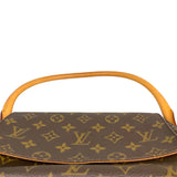 ルイ・ヴィトン LOUIS VUITTON ミニルーピング M51147 ブラウン モノグラムキャンバス レディース ハンドバッグ