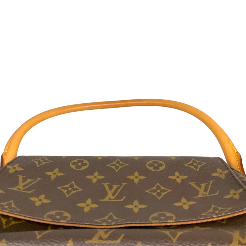 ルイ・ヴィトン LOUIS VUITTON ミニルーピング M51147 ブラウン モノグラムキャンバス レディース ハンドバッグ
