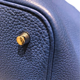エルメス HERMES ピコタンロックMM D刻印 ブルーフランス トリヨンクレマンス レディース ハンドバッグ