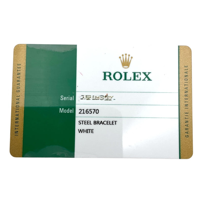 ロレックス ROLEX エクスプローラー2 216570 ホワイト SS メンズ 腕時計