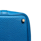 エルメス HERMES ピコタンロックPM A刻 ブルーザンジバル　SV金具 トリヨン レディース ハンドバッグ