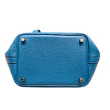 エルメス HERMES ピコタンロックPM A刻 ブルーザンジバル　SV金具 トリヨン レディース ハンドバッグ