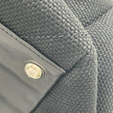 シャネル CHANEL Vステッチ チェーンハンドバッグ ブラック キャンバス レディース ショルダーバッグ