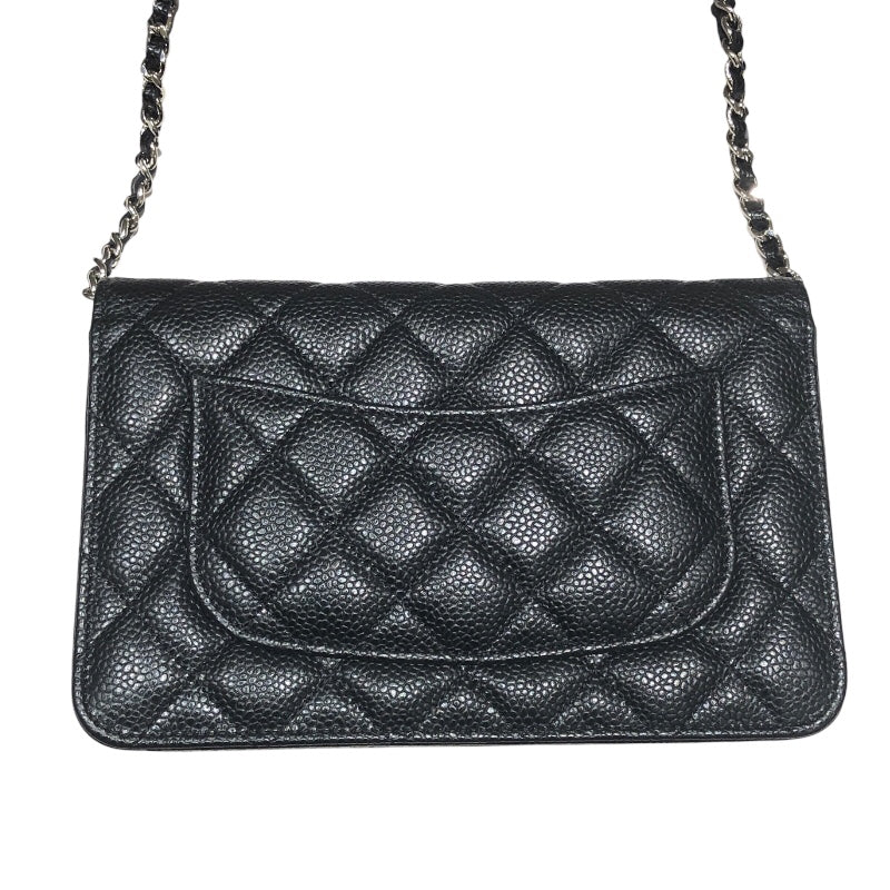 シャネル CHANEL マトラッセチェーンウォレット AP0250 ブラック キャビアスキン レディース ウォレットチェーン |  中古ブランドリユースショップ OKURA(おお蔵)