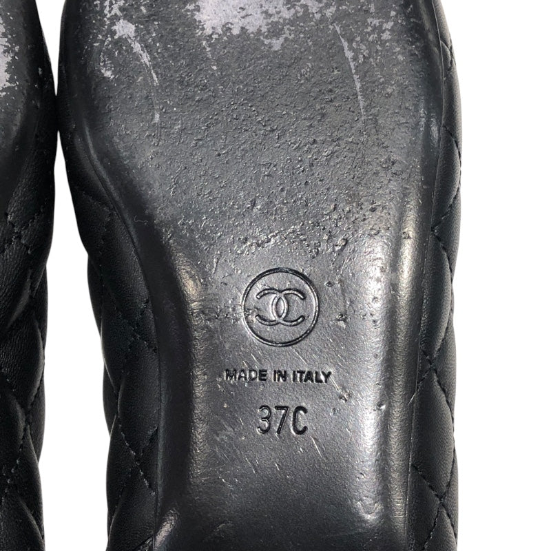 シャネル CHANEL CCマークマトラッセキルティングパンプス G45122 ブラック レザー・パテント レディース パンプス