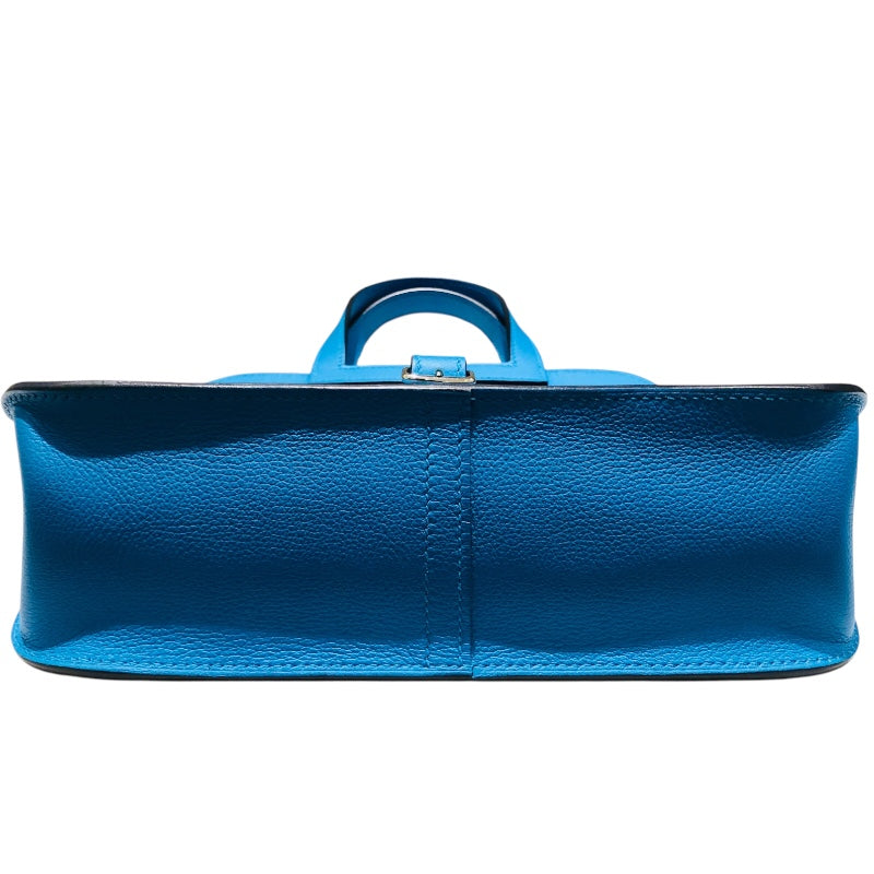 HERMES - 新品同様 エルメス キャンバス ブルーザンジバル ショルダーストラップ 青 0380【中古】HERMES HERMES - 新品同様 エルメス キャンバス ブルーザンジバル