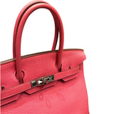 エルメス HERMES バーキン30 □Q刻 ローズリップスティック シルバー金具 トリヨン レディース ハンドバッグ
