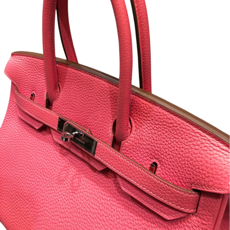 エルメス HERMES バーキン30 □Q刻 ローズリップスティック シルバー金具 トリヨン レディース ハンドバッグ
