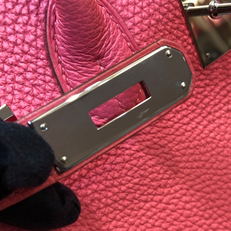 エルメス HERMES バーキン30 □Q刻 ローズリップスティック シルバー金具 トリヨン レディース ハンドバッグ