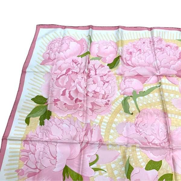 エルメス HERMES ｶﾚ90 マルチカラー シルク レディース スカーフ