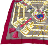 エルメス HERMES ｶﾚ90 マルチカラー ｼﾙｸ レディース スカーフ