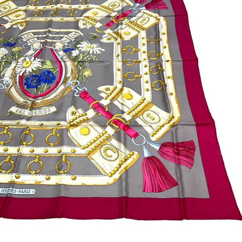 エルメス HERMES ｶﾚ90 マルチカラー ｼﾙｸ レディース スカーフ