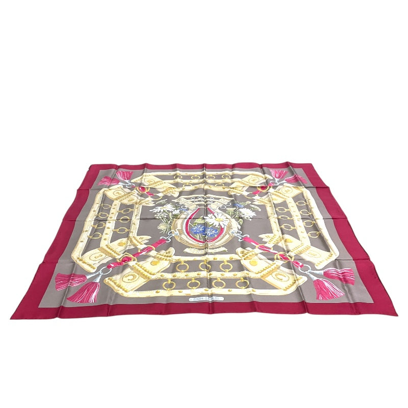 エルメス HERMES ｶﾚ90 マルチカラー ｼﾙｸ レディース スカーフ