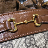 グッチ GUCCI ホースビット ショルダー 637115 ブラウン GGスプリーム レディース ハンドバッグ