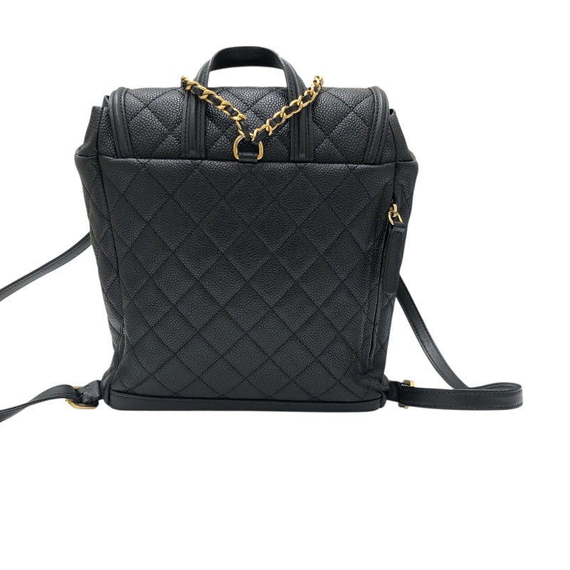 シャネル CHANEL CCフィリグリー　バックパック A57090 ブラック/ゴールド キャビア レディース リュック・デイパック