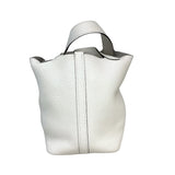 エルメス HERMES ピコタンロックPM B刻印 ニューホワイト/SV金具 トリヨン レディース ハンドバッグ