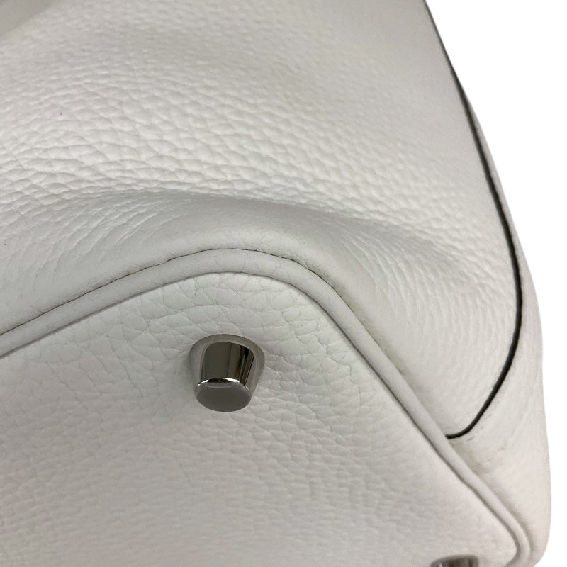 エルメス HERMES ピコタンロックPM B刻印 ニューホワイト/SV金具 トリヨン レディース ハンドバッグ