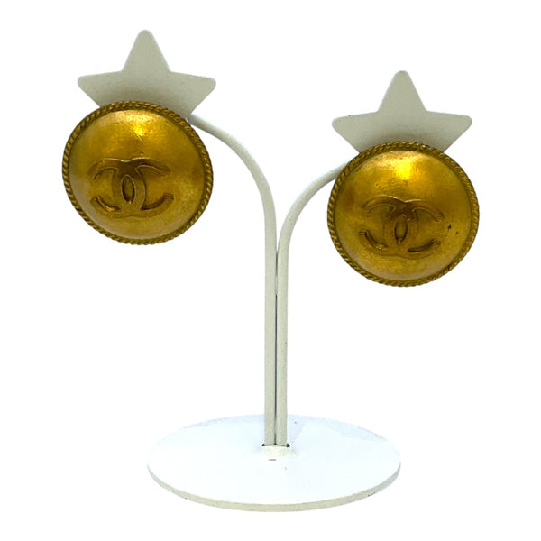シャネル CHANEL ココマーク　ラウンドイヤリング ゴールド メタル ジュエリー