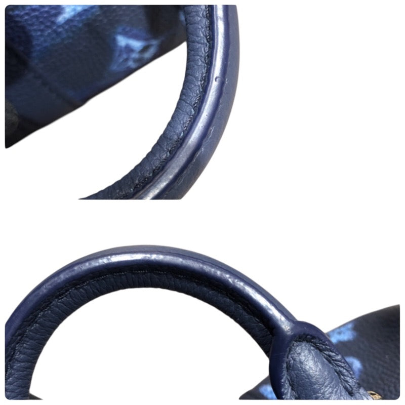 ルイ・ヴィトン LOUIS VUITTON キーポルXS M57844 ネイビー ウォーターカラーモノグラム メンズ ボストンバッグ