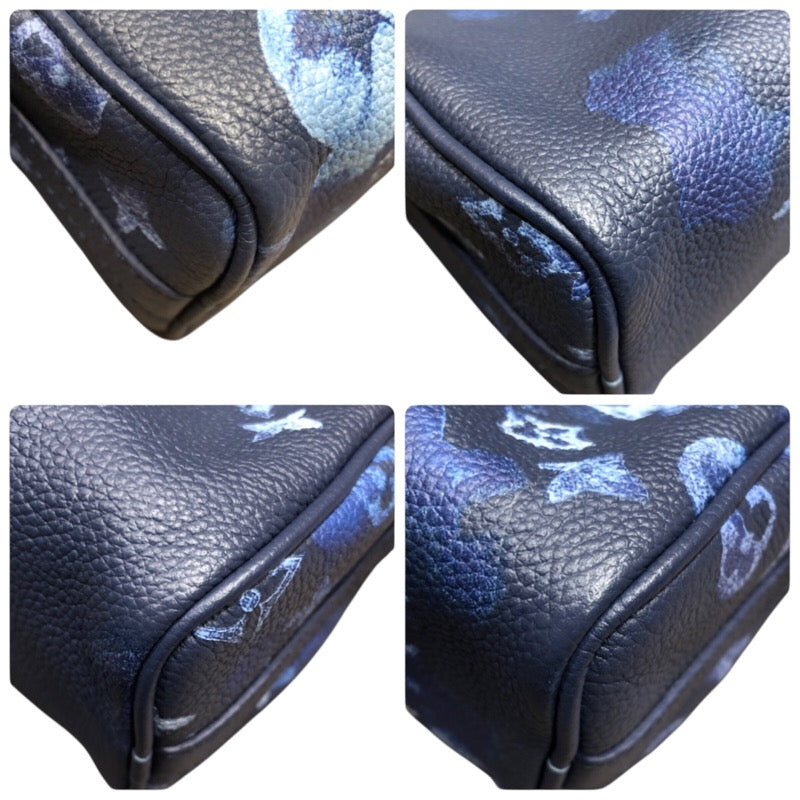 ルイ・ヴィトン LOUIS VUITTON キーポルXS M57844 ネイビー ウォーターカラーモノグラム メンズ ボストンバッグ