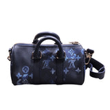 ルイ・ヴィトン LOUIS VUITTON キーポルXS M57844 ネイビー ウォーターカラーモノグラム メンズ ボストンバッグ