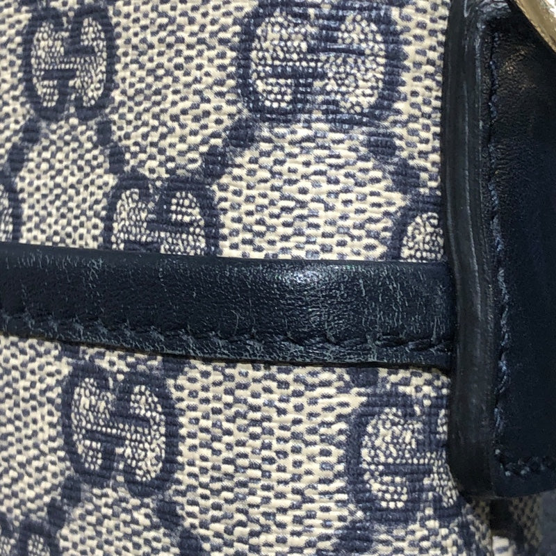グッチ GUCCI GGスプリーム ショルダーバッグ 388924 ベージュ×ネイビー PVC レディース ショルダーバッグ