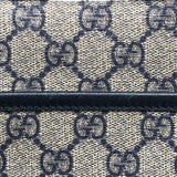 グッチ GUCCI GGスプリーム ショルダーバッグ 388924 ベージュ×ネイビー PVC レディース ショルダーバッグ