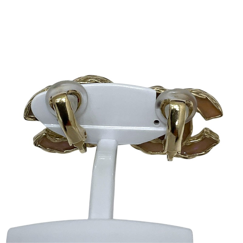 シャネル CHANEL ココマーク　イヤリング ホワイト メタル・レジン・パール ジュエリー