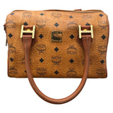 エム・シー・エム MCM ｽﾓｰﾙ ﾎﾞｽﾄﾝﾊﾞｯｸﾞ ﾌﾞﾗｳﾝ ｳﾞｨｾﾄｽｷｬﾝﾊﾞｽ レディース ボストンバッグ