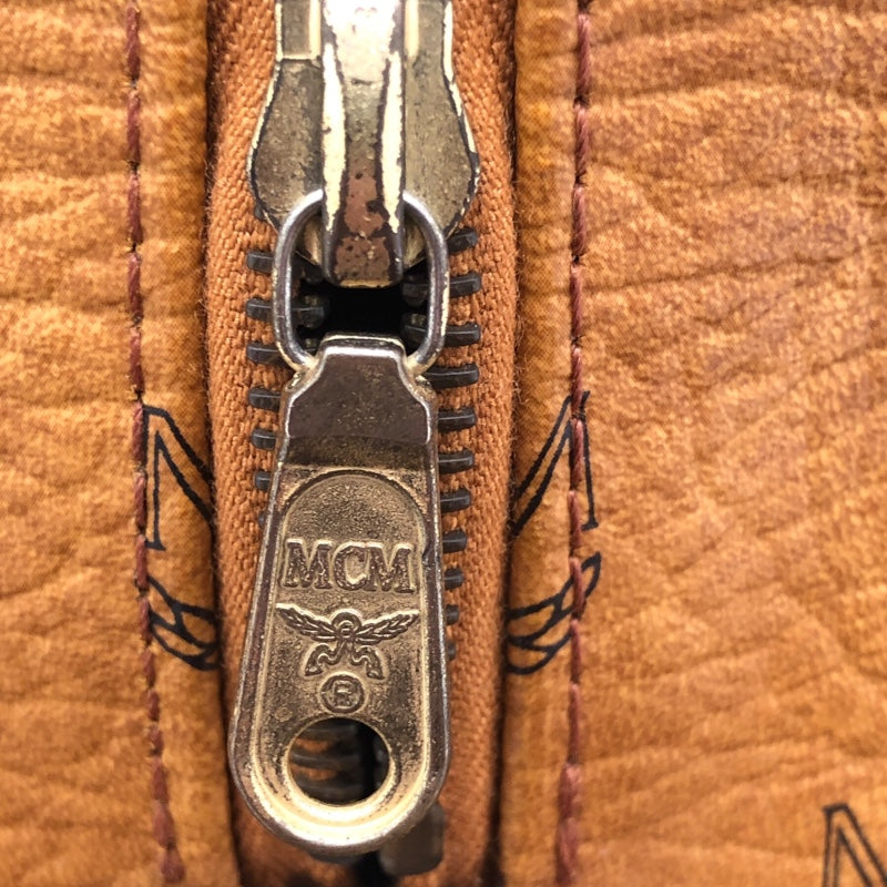 エム・シー・エム MCM ｽﾓｰﾙ ﾎﾞｽﾄﾝﾊﾞｯｸﾞ ﾌﾞﾗｳﾝ ｳﾞｨｾﾄｽｷｬﾝﾊﾞｽ レディース ボストンバッグ