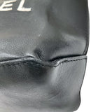 シャネル CHANEL エッセンシャルトートスモール A46880 ブラック ラムスキン レディース ハンドバッグ