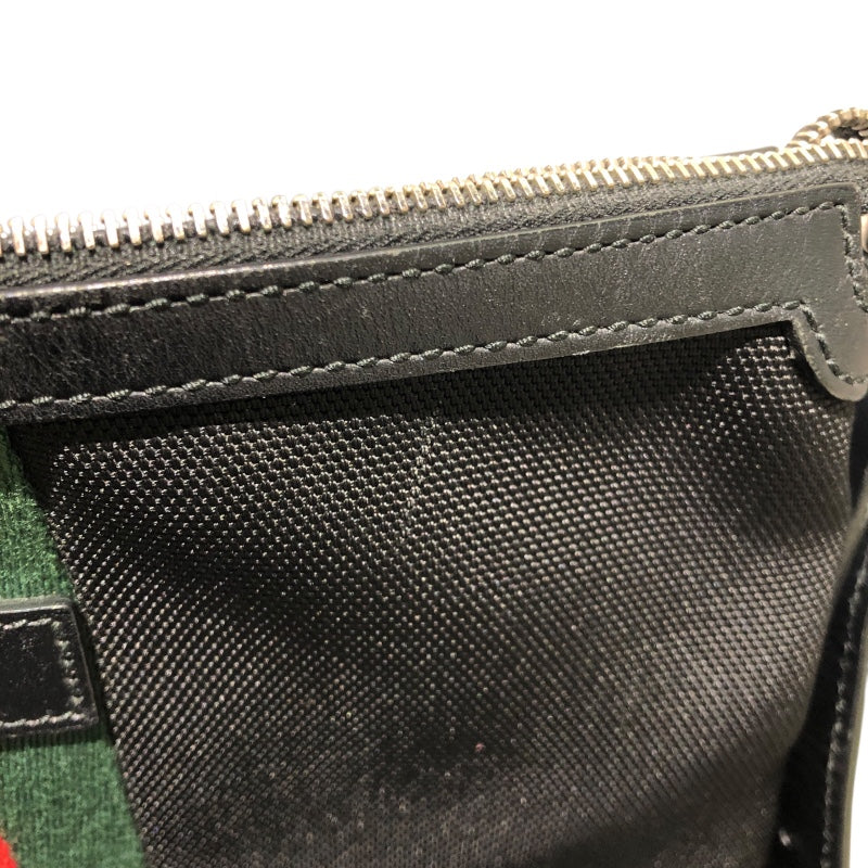 グッチ GUCCI シェリーラインショルダー 387111 ブラック ナイロン レディース ショルダーバッグ