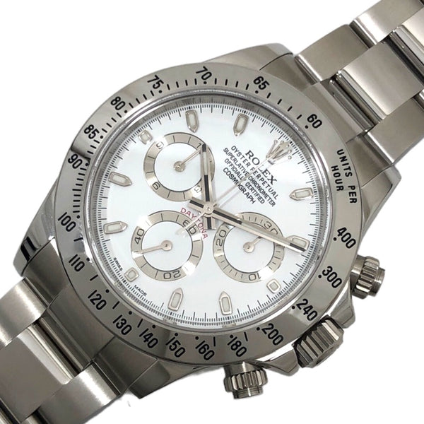 ロレックス ROLEX コスモグラフ・デイトナ ランダムシリアル 116520 ホワイト文字盤 SS メンズ 腕時計