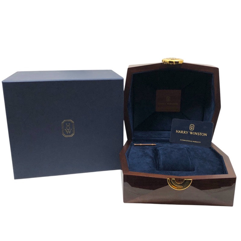 ハリーウィンストン HARRY WINSTON オーシャンバイレトログラード パーペチュアルカレンダーオートマティック42ｍｍ OCEAPC42RR001 グレー K18PG/革ベルト(アリゲーター) 自動巻き メンズ 腕時計