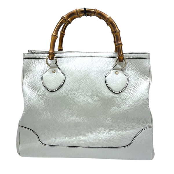 グッチ GUCCI バンブートートバッグ 282317 ホワイト レザー レディース トートバッグ