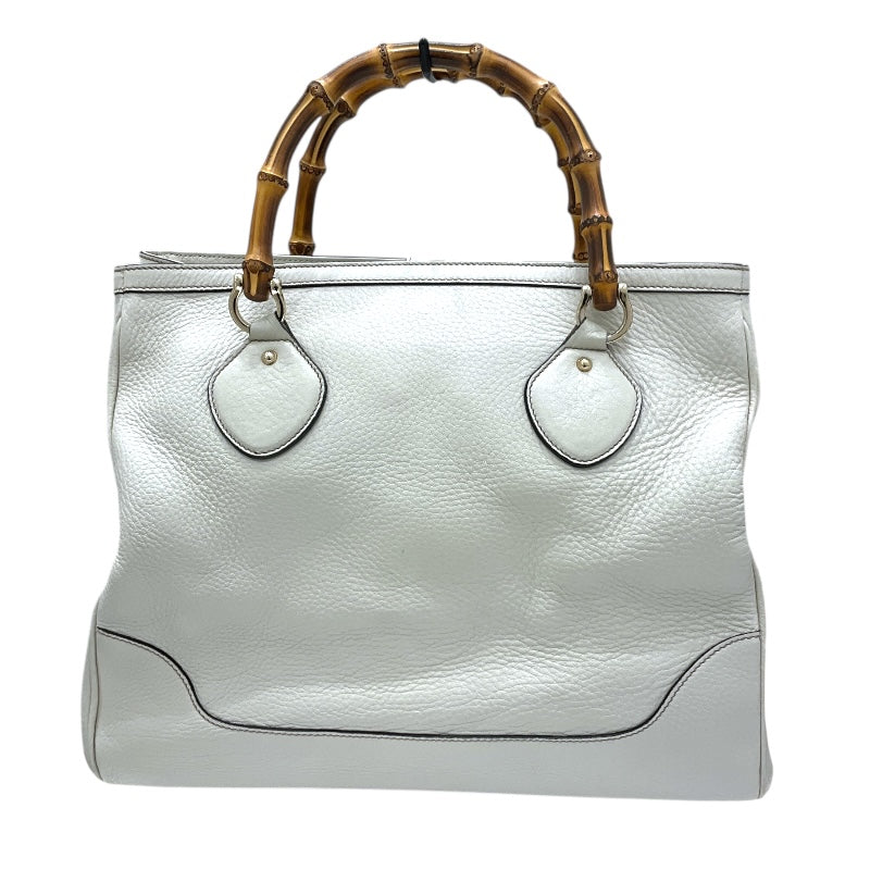 グッチ GUCCI バンブートートバッグ 282317 ホワイト レザー レディース トートバッグ
