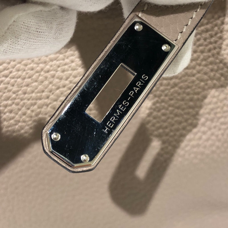エルメス HERMES バーキン30 □N刻印 トゥルティエールグレー SV金具 トリヨン レディース ハンドバッグ