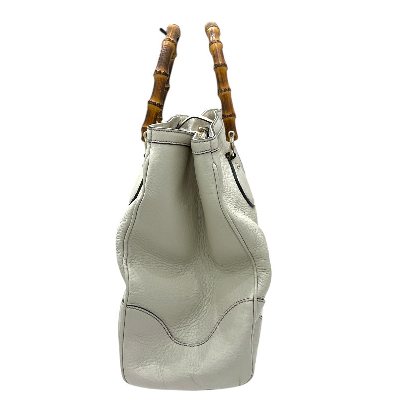 グッチ GUCCI バンブートートバッグ 282317 ホワイト レザー レディース トートバッグ