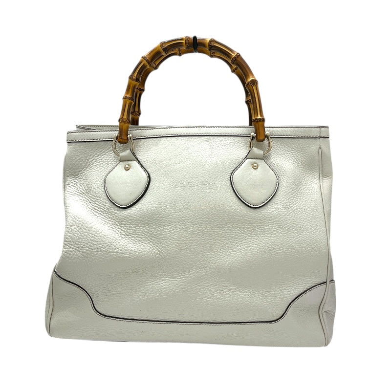 グッチ GUCCI バンブートートバッグ 282317 ホワイト レザー レディース トートバッグ