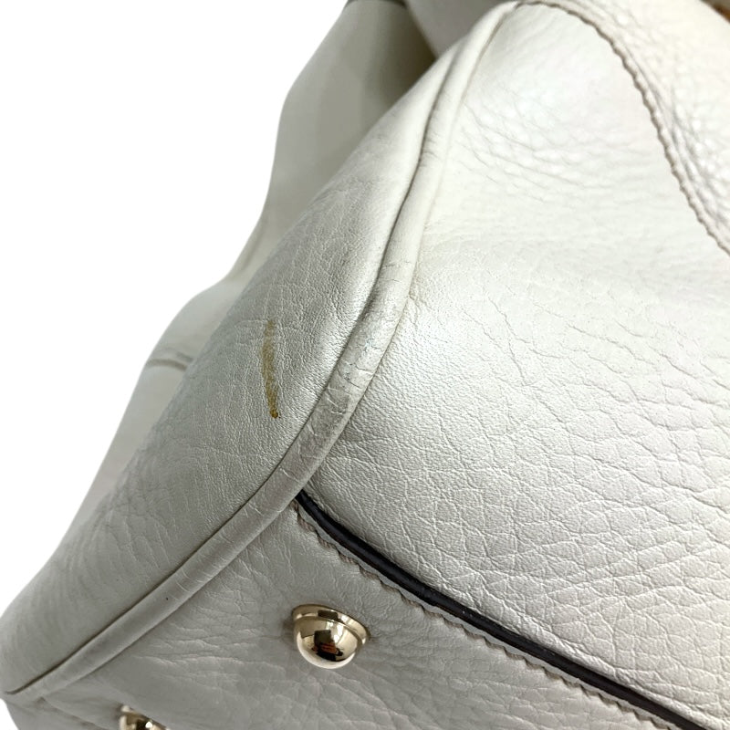 グッチ GUCCI バンブートートバッグ 282317 ホワイト レザー レディース トートバッグ