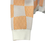 ルイ・ヴィトン LOUIS VUITTON ダミエ柄ニットセーター HQN81W オレンジ コットン メンズ セーター