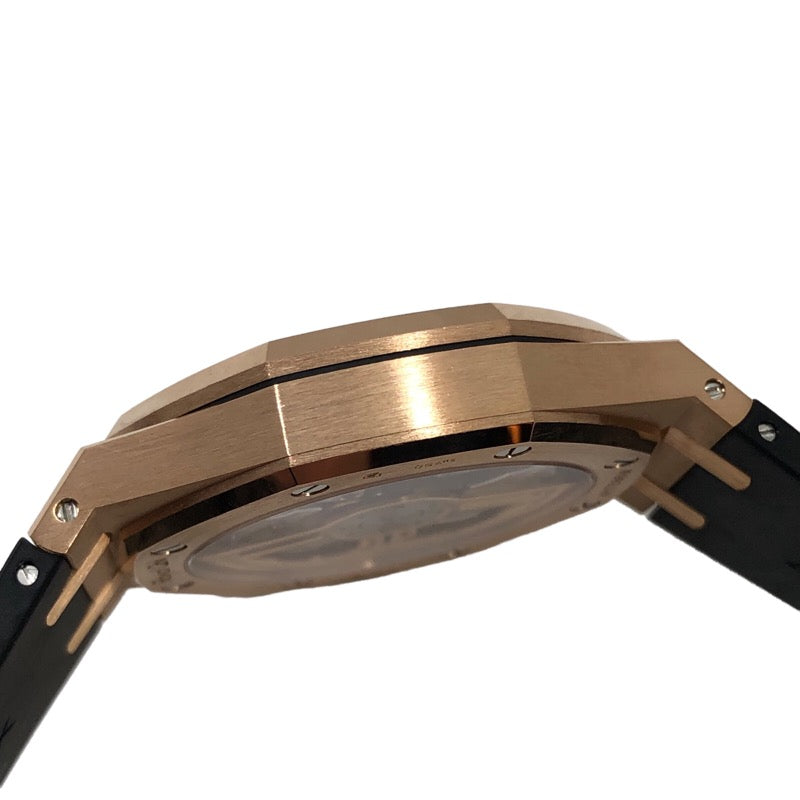 オーデマ・ピゲ AUDEMARS PIGUET ロイヤルオーク 15500OR.OO.D002CR.01 ブラック文字盤 K18PG/ラバーベルト 自動巻き メンズ 腕時計