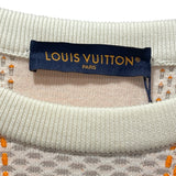 ルイ・ヴィトン LOUIS VUITTON ダミエ柄ニットセーター HQN81W オレンジ コットン メンズ セーター