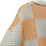 ルイ・ヴィトン LOUIS VUITTON ダミエ柄ニットセーター HQN81W オレンジ コットン メンズ セーター