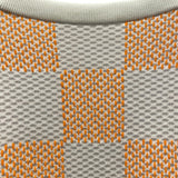 ルイ・ヴィトン LOUIS VUITTON ダミエ柄ニットセーター HQN81W オレンジ コットン メンズ セーター