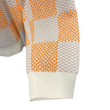 ルイ・ヴィトン LOUIS VUITTON ダミエ柄ニットセーター HQN81W オレンジ コットン メンズ セーター