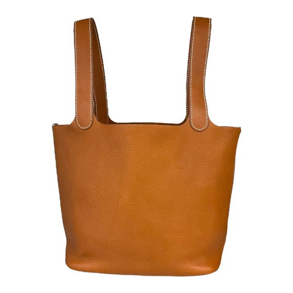 エルメス HERMES ピコタンロックMM Y刻印 ゴールド/SV金具 バレニアフォーブル レディース ハンドバッグ